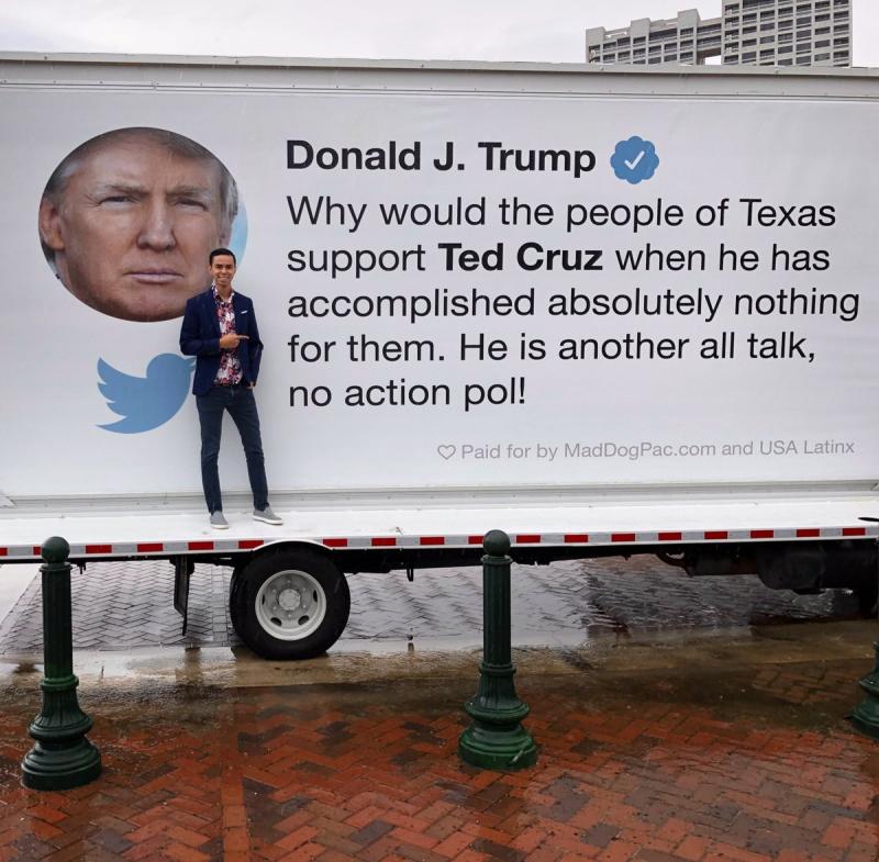 Trump's vociferous Cruz Tweet Truck!