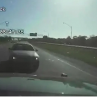Dashcam video shows Florida trooper drive into speeding DUI suspect's path to protect Skyway 10K runners