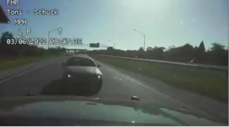 Dashcam video shows Florida trooper drive into speeding DUI suspect's path to protect Skyway 10K runners