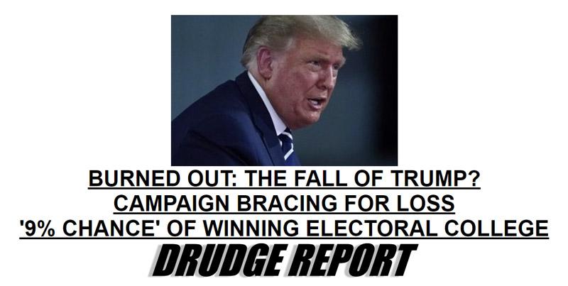 Drudge Report: Is Trump Burned Out? 