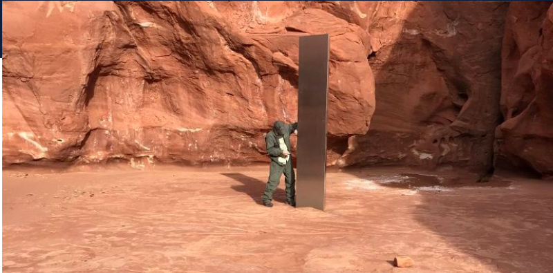 Artist or aliens? Mystery surrounds Utah monolith's appearance and disappearance