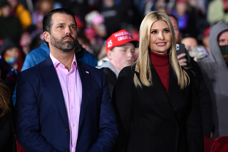  Members of the Trump family signed off after four tumultuous years in the White House