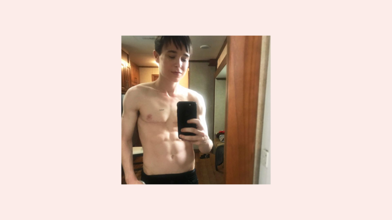 Elliot Page's Shirtless Selfies Are More Than Just Thirst Traps | them.