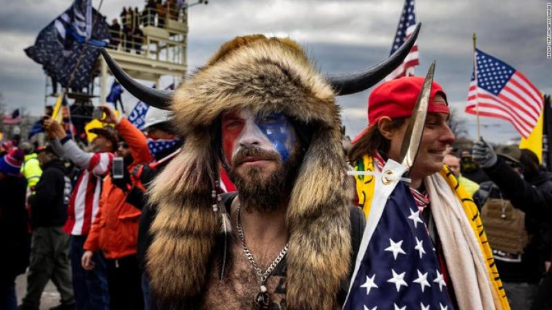 'QAnon Shaman' Jacob Chansley sentenced to 41 months in prison for role in US Capitol riot