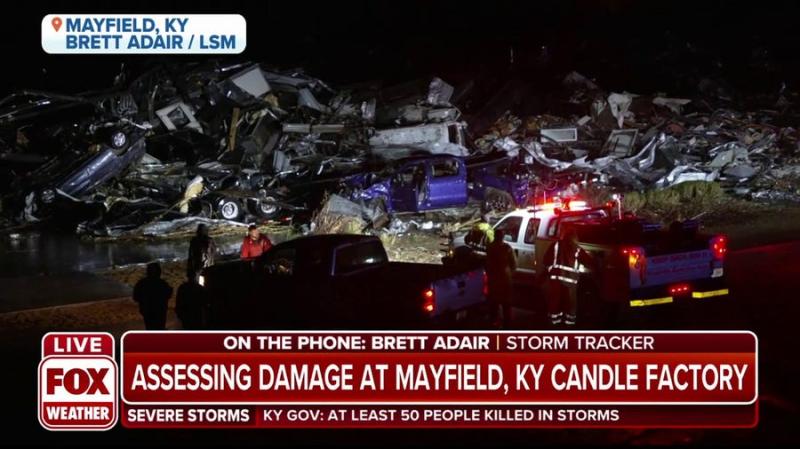 Dozens dead in "most severe tornado event in Kentucky's history."