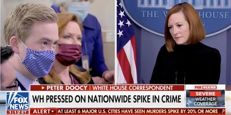 Fox News reporter brings up 'half-million-dollar Christmas-tree' fire in White House briefing, asks Psaki whether suspect's release is 'good governing'