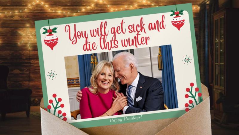 White House Sends Out Christmas Cards With Heartfelt Message, 'You Will Get Sick And Die This Winter