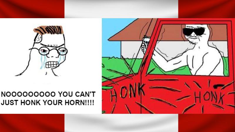 Honk Honk Memes See Resurgence On 4chan Due To Canadian Freedom Convoy And Its Loud Honking Trucks | Know Your Meme