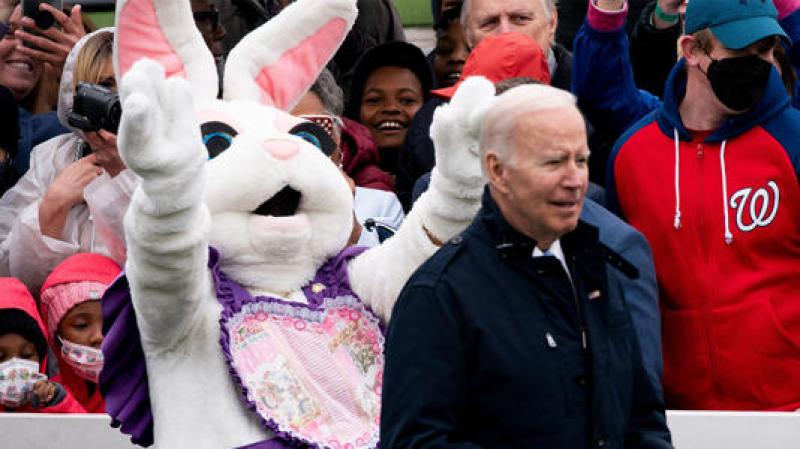 Easter Bunny saves Biden