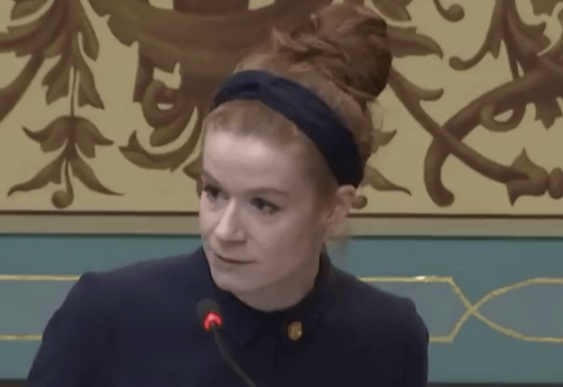 Michigan state Senator Mallory McMorrow calls out GOP bullshit, demonstrating for her party what true liberal fury looks like