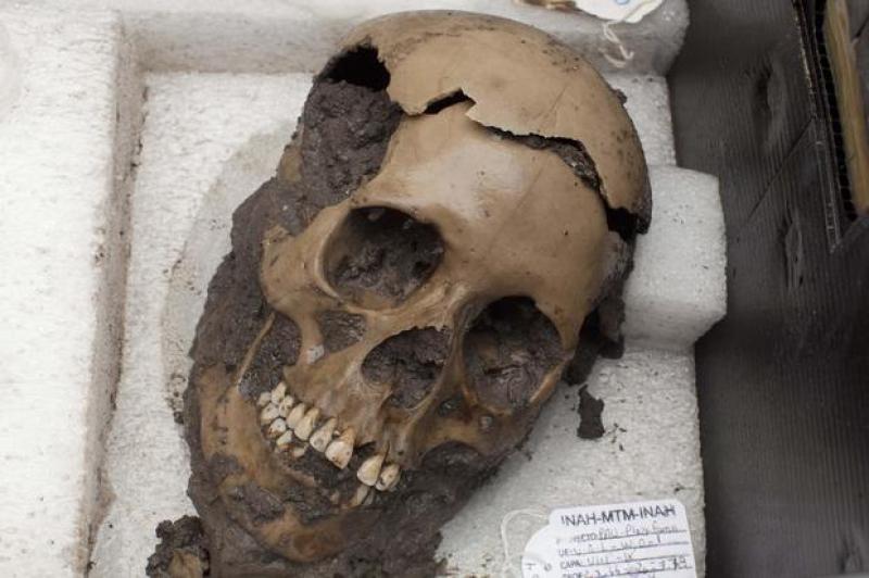 Police found 150 skulls at a "crime scene" in Mexico. It turns out the victims, mostly women, were ritually decapitated over 1,000 years ago.