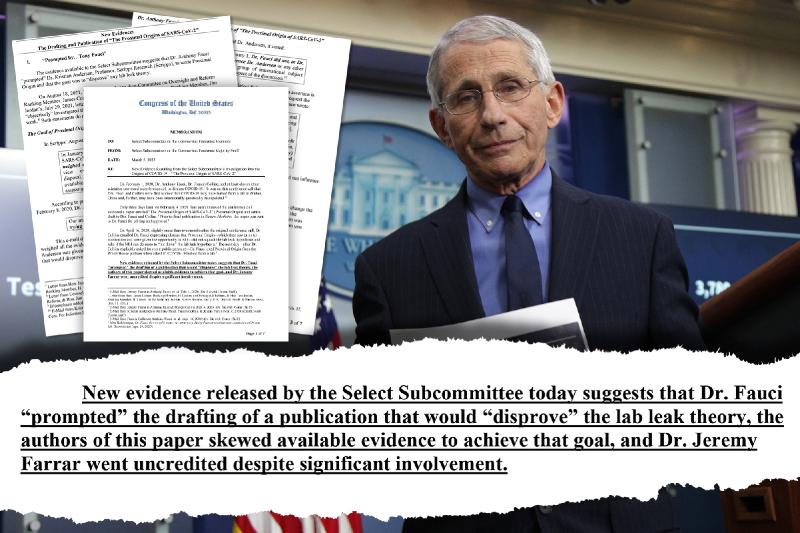 New emails show Fauci commissioned paper to disprove Wuhan lab leak theory