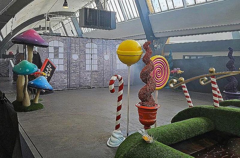 A Willy Wonka Chocolate Factory without chocolate