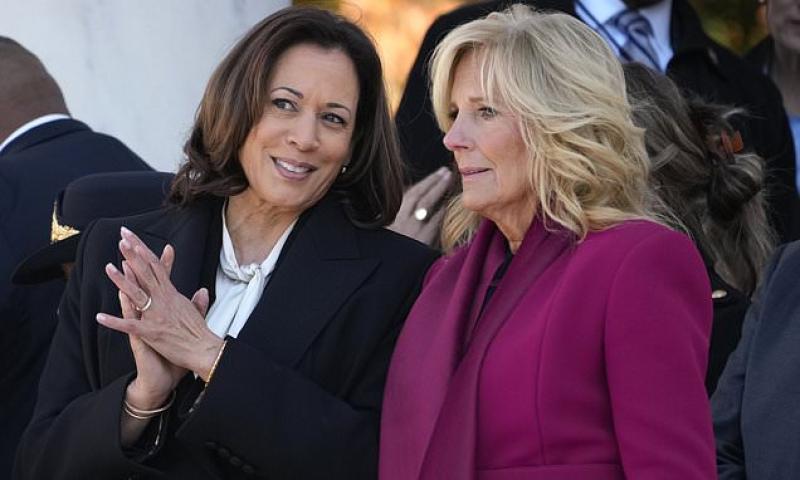 Jill Biden's grudge against Kamala Harris REVEALED: Power-hungry first lady's grudge is so deep that the only thing worse than Joe stepping down is the VP replacing him | Daily Mail Online