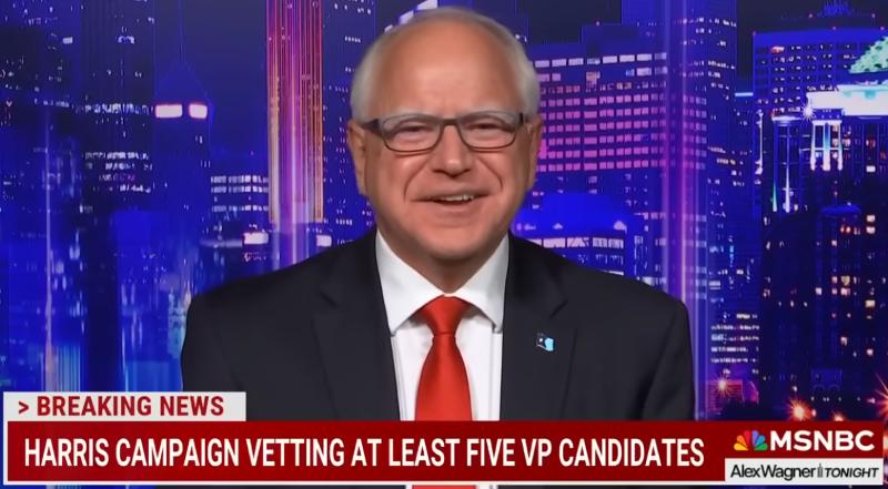 I'm all in': Harris running mate short-lister Gov. Tim Walz is eager to take on Trump