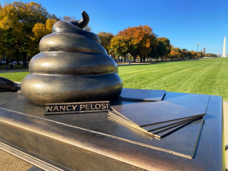 Mysterious Monument On Capitol Hill 'Honors' Jan. 6 With A Bronze Turd | HuffPost