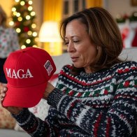 'Ok, Who Got Me The MAGA Hat?' Asks Kamala Harris As Jill Biden Stifles Laughter