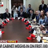 Pam Bondi Gives Trump Tongue Bath At Cabinet Meeting
