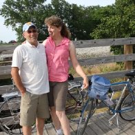 Scotty and me on bike trail