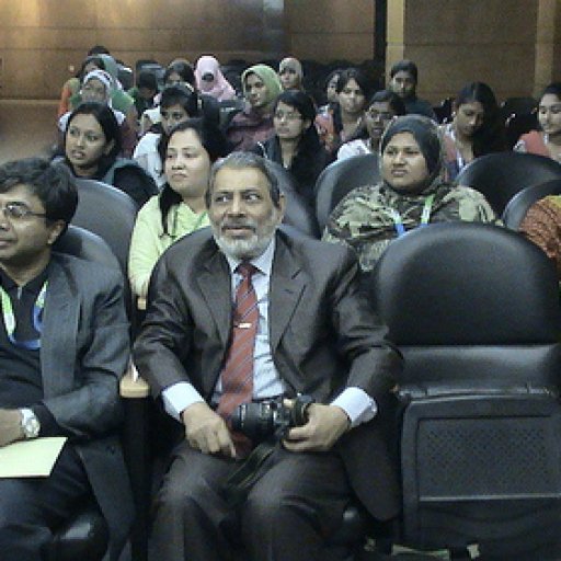 A segment of audience attending the workshop on  "Empowerment of Women in IT" organized by CSE Department of Daffodil International University(DIU),Bangladesh