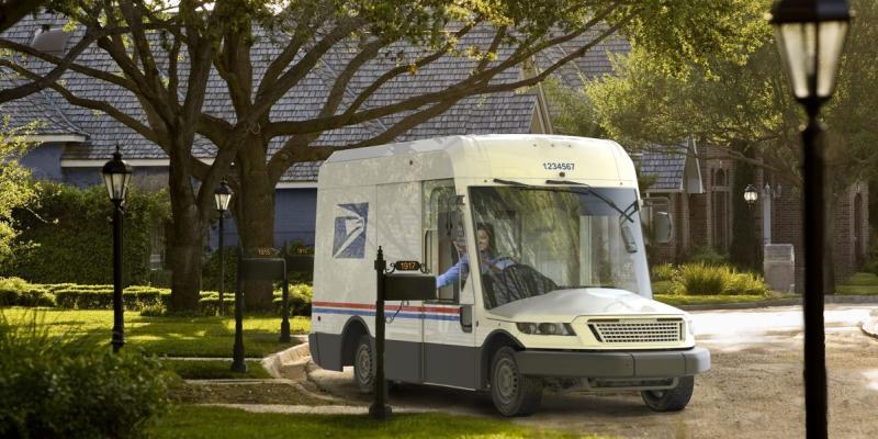 This is the Postal Service's new mail truck