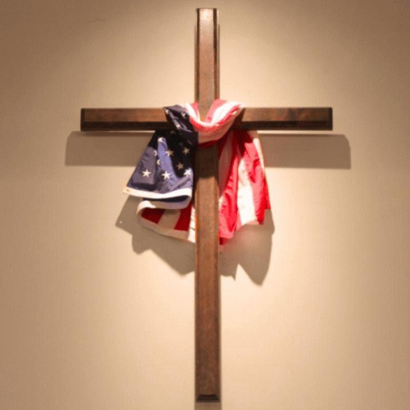 The US Flag at the Front of YOUR Church is Blasphemous