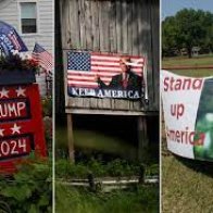 Why Trump signs are mushrooming across the US a year after 2020 election