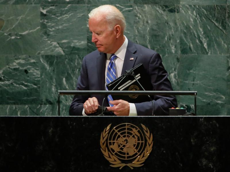 Biden claims the US is 'not at war,' despite combat deployments to Iraq and Syria, and counter-terror missions in Africa