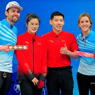 Fierce competition, but no iciness between curlers