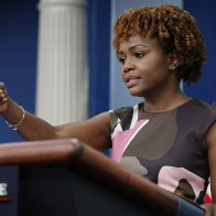 Karine Jean-Pierre stresses peace as online talk of violence ramps up after Mar-a-Lago search