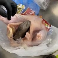 TSA agents find gun inside raw chicken at Florida airport