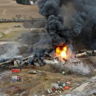 Ohio officials to release toxic chemicals from derailed train to avert explosion