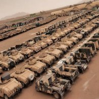 The Taliban posted photos of hundreds of US military vehicles it said were abandoned in the chaotic pullout of Afghanistan and now form part of its army