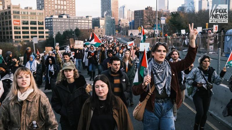 Anti-Israel protesters swarm NYC cancer hospital, accusing 'complicity in genocide'