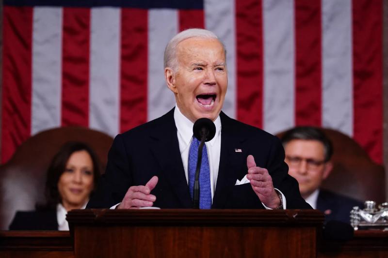 Joe Biden's Approval Rating Falls to All-Time Low After SOTU