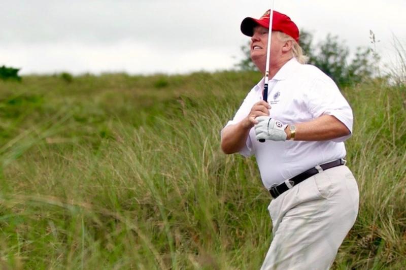 ​'Rigged': Trump ridiculed after claiming to win two golf trophies at his own club 