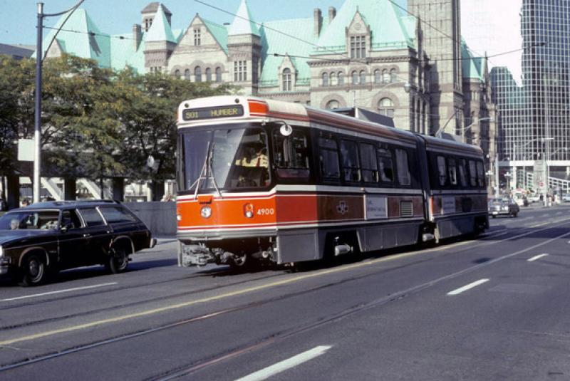 This is what streetcars used to look like in Toronto