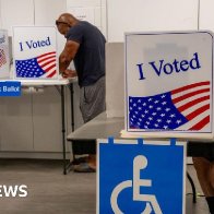 First in-person votes cast in US presidential election