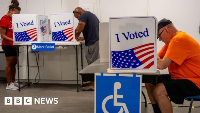 First in-person votes cast in US presidential election