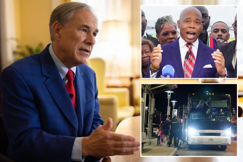 I only bused migrants to NYC because Eric Adams opened his big mouth — and lied, Texas Gov. Greg Abbott says