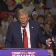 MAGA must be so proud: Trump appears to perform sex act on mic stand