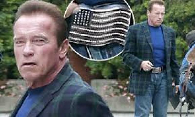 Arnold Schwarzenegger delivers a message