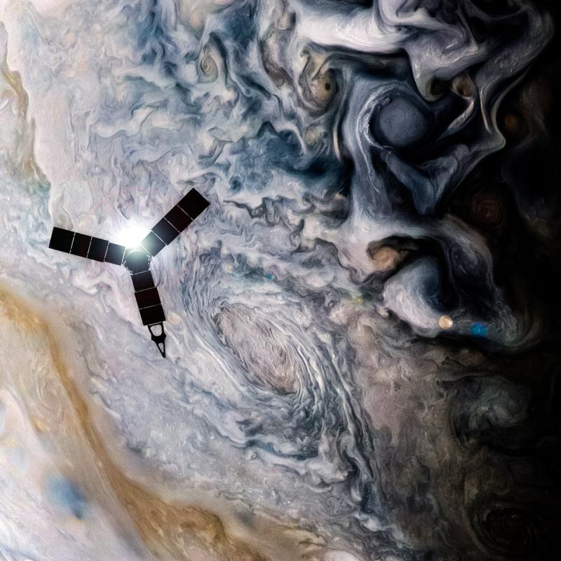 Juno's photos of Jupiter