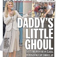 'DEPLORABLE': NY Daily News' Cover Ties Ivanka To Gaza Violence "Daddy's Little Ghoul"