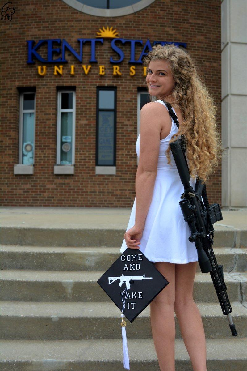 Come And Take It: Woman Graduates College With A Rifle Slung Around Her Shoulder