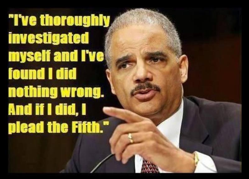 Holder urges DOJ/FBI to unconstitutionally defy President: 'Protect the institutions'