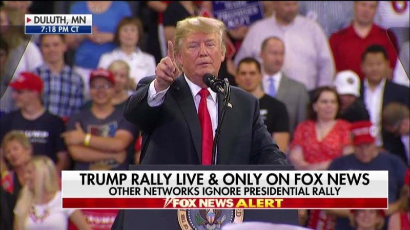 Trump holds rally in Minnesota after touting progress on immigration, trade