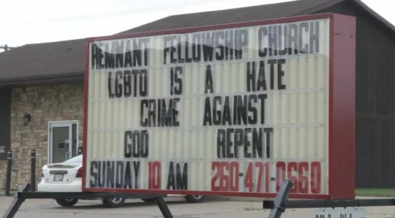 Church That Posted “LGBTQ Is a Hate Crime” Sign Kicked Out of Building