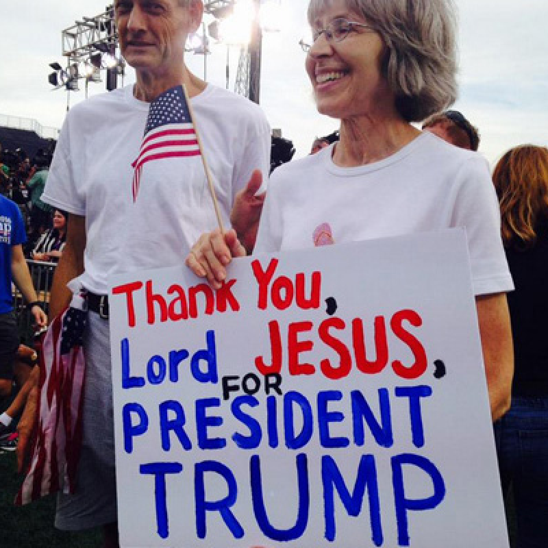 White evangelicals fear the future and yearn for the past. Of course Trump is their hero.