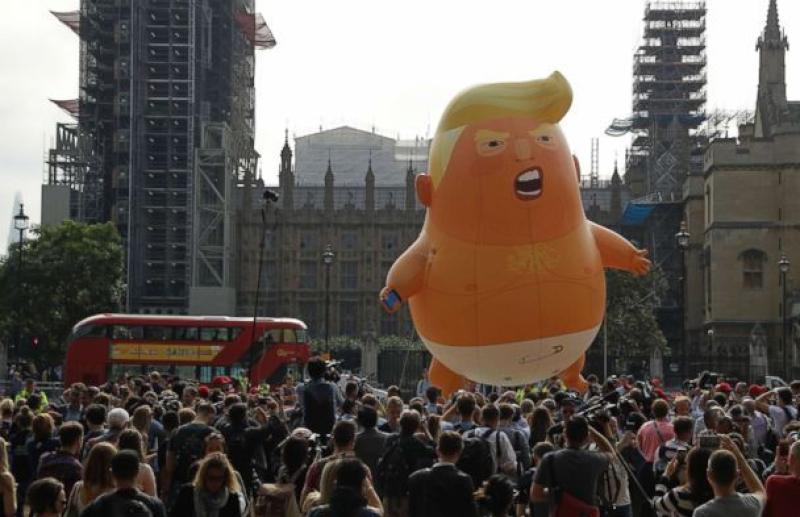 London's high-flying Trump baby blimp may now be coming to New York City